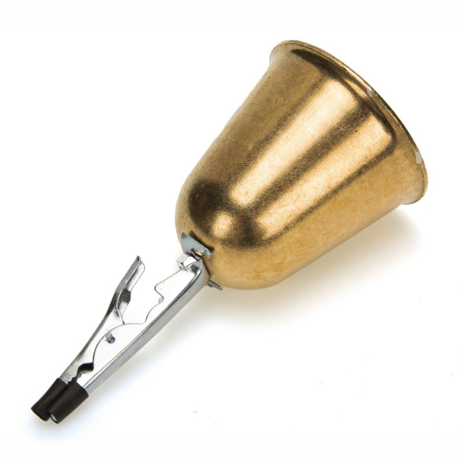 

Fishing Line Clip Bell Copper Plated Iron Fishing Alarm Bell Large Size for Sea Fishing Rod Bite Alert Tool one size жовтий