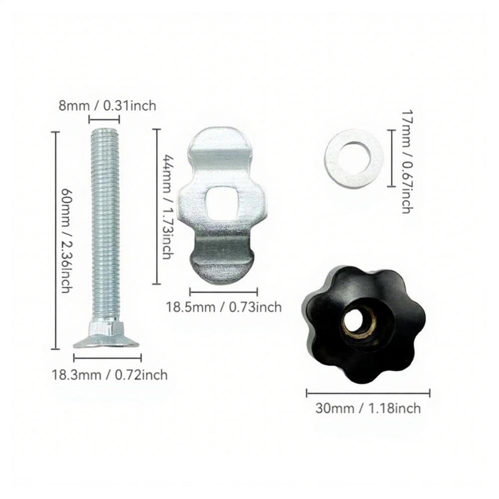 L Track Stud Lug Threaded Stud Nut Fitting Tie Down Ergonomic Rail Part Replacement Accessories For Trucks Car Garage Airplane