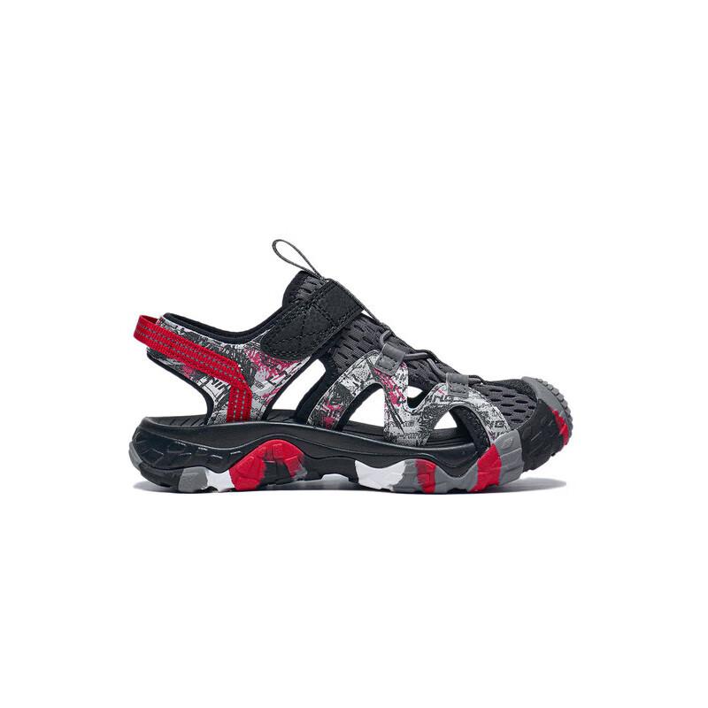Li Ning Kids Trekking 1.5 Sports Trend Shock Absorption Rebound Wear-Resistant Lightweight Non-Slip Sandals Kids Sandals Vermilion YKKT004-7