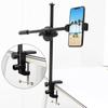 2-IN-1 Table Mount Clamp Heavy Duty Metal Mic Clamp Holder for Microphone Suspension Arm Stand Holder