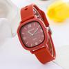 Wind High-Value Square Women'S Watch Student Retro Versatile Small Dial Silicone Tape Quartz Watch Women