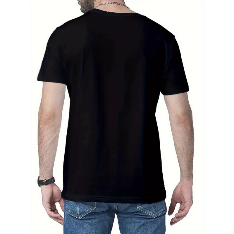 Plus Size Men'S Trendy Loose T-Shirt Angel Muscle Print Design Casual Versatile Top Christian