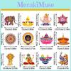 Festival Paper Diwali Hanging Decorations Elephant Paper Spiral Decor Party