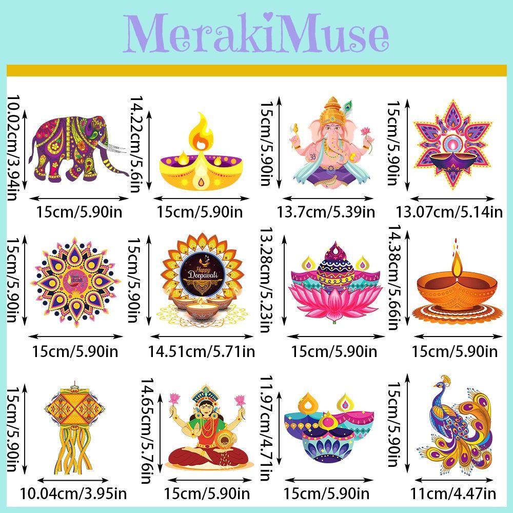 Festival Paper Diwali Hanging Decorations Elephant Paper Spiral Decor Party
