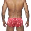 Men Swim Briefs Trunks Color Blocking Fashion Print Tight Fit Sexy Swimwear Beach Wear Tanning Surfing GYM