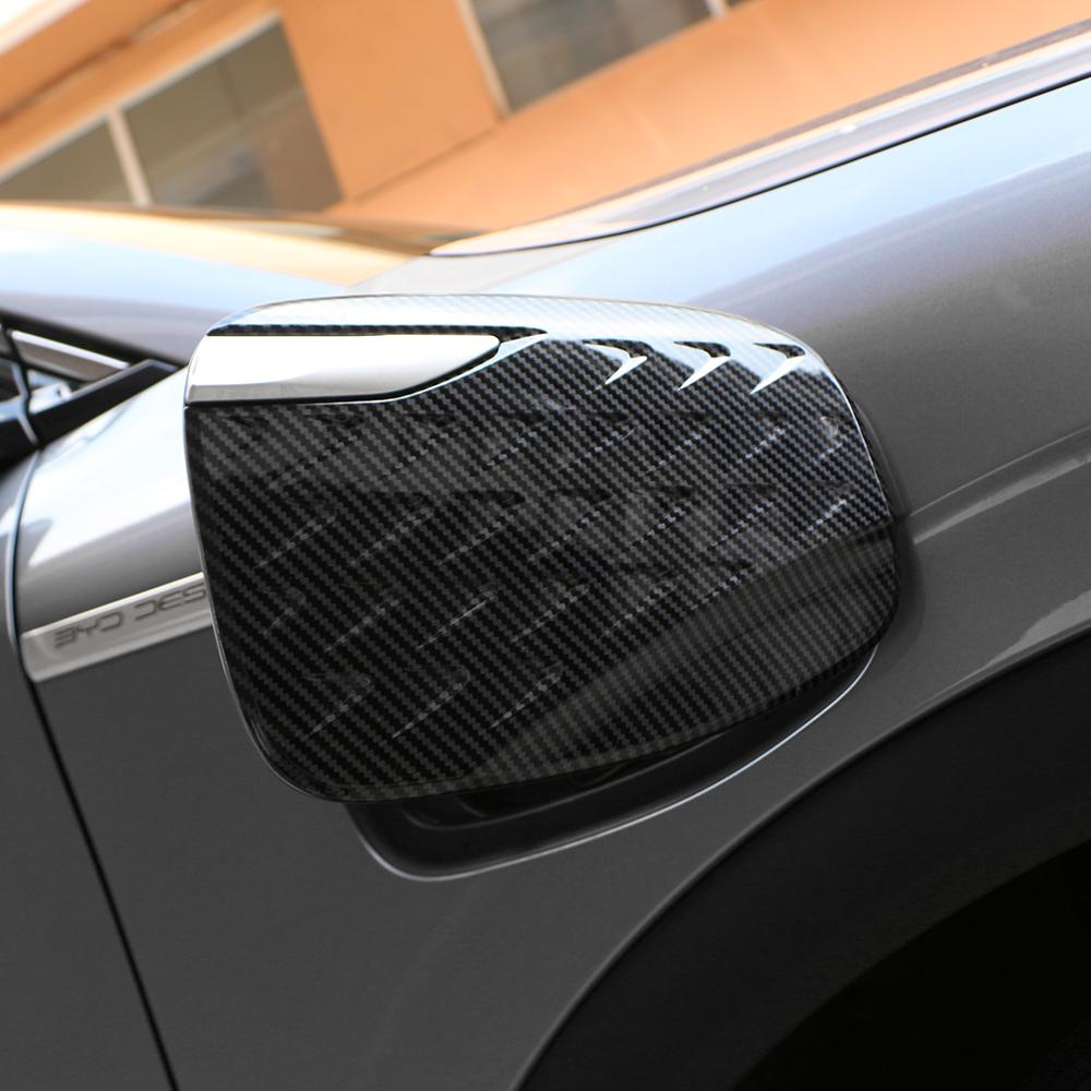 Imitation Carbon Car Charging Port Decorative Sticker Pattern Fuel Tank Cover Trim for BYD Atto3 Atto 3 2022-2024 Accessories