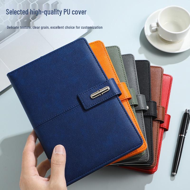 A5 PU Leather Magnetic Buckle Business Notebook Gift Set