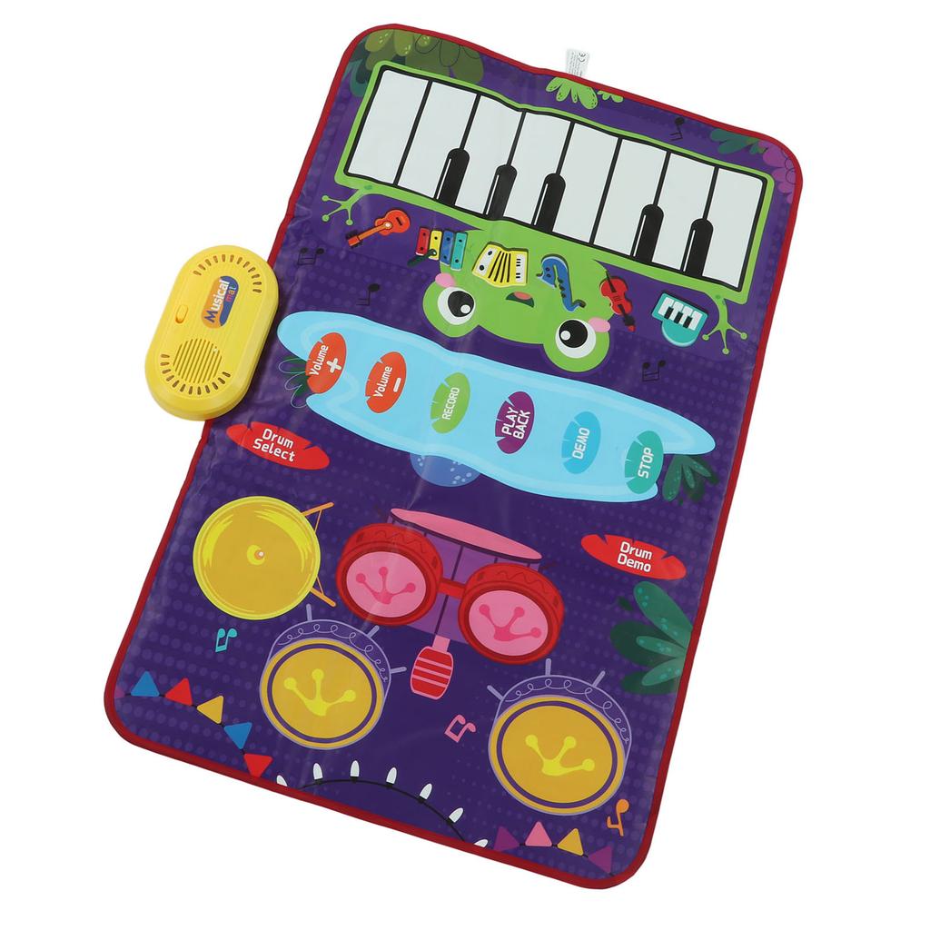 Children Music Mat Jazz Drums Dance Blanket Piano Keyboards Touch Mat Music Learning Toy