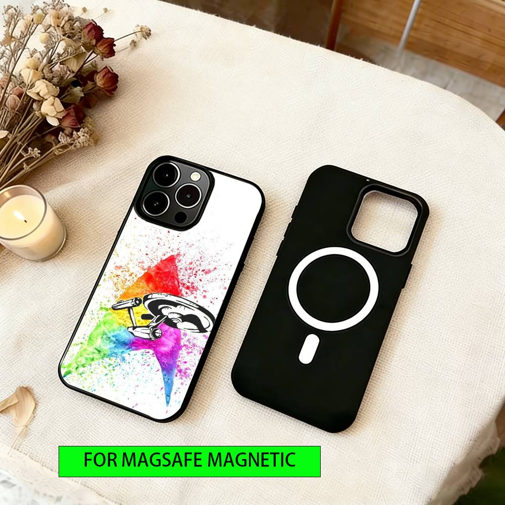 S-Trek Space Theme Phone Case For iPhone17,16,15,14,13,12,11 Plus,Pro Magnetic For Magsafe Wireless Charging
