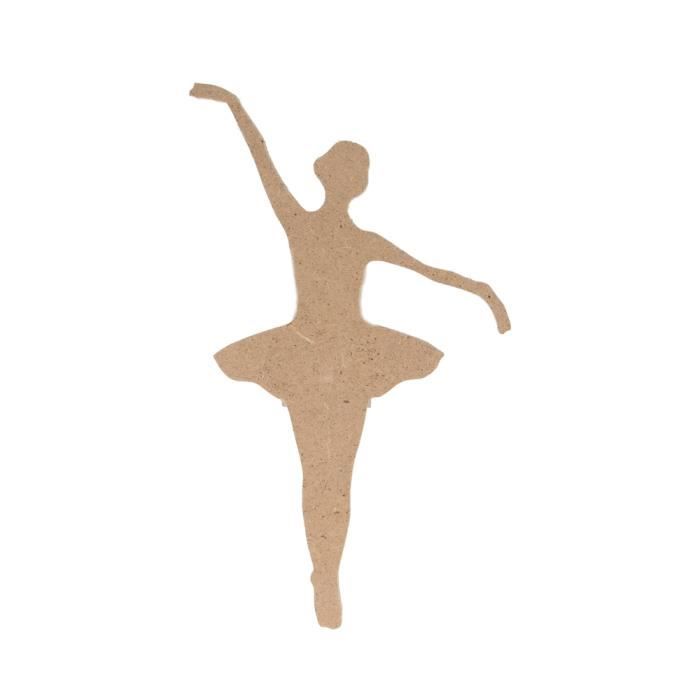 MDF Ballerina Silhouette 15 Cm - Dancer Support - Ballerina Support