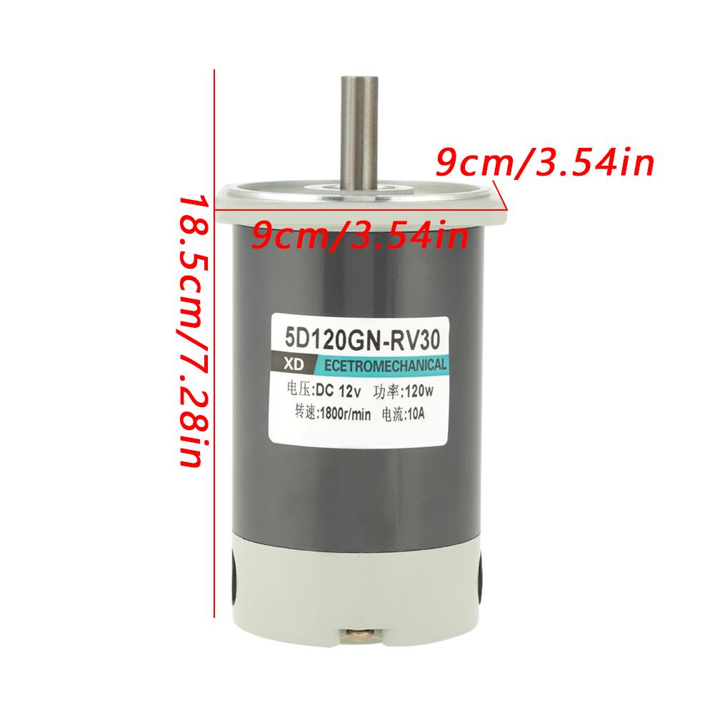 Motor Redutor de Rosca RV30 120W Velocidade Ajustável CW CCW com Autotravamento (12V)