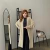 Soft Waxy Knitted Sweater Cardigan Women's Autumn and Winter New Casual Loose and Thin Lazy Style Imitation Mink Velvet Long Coat