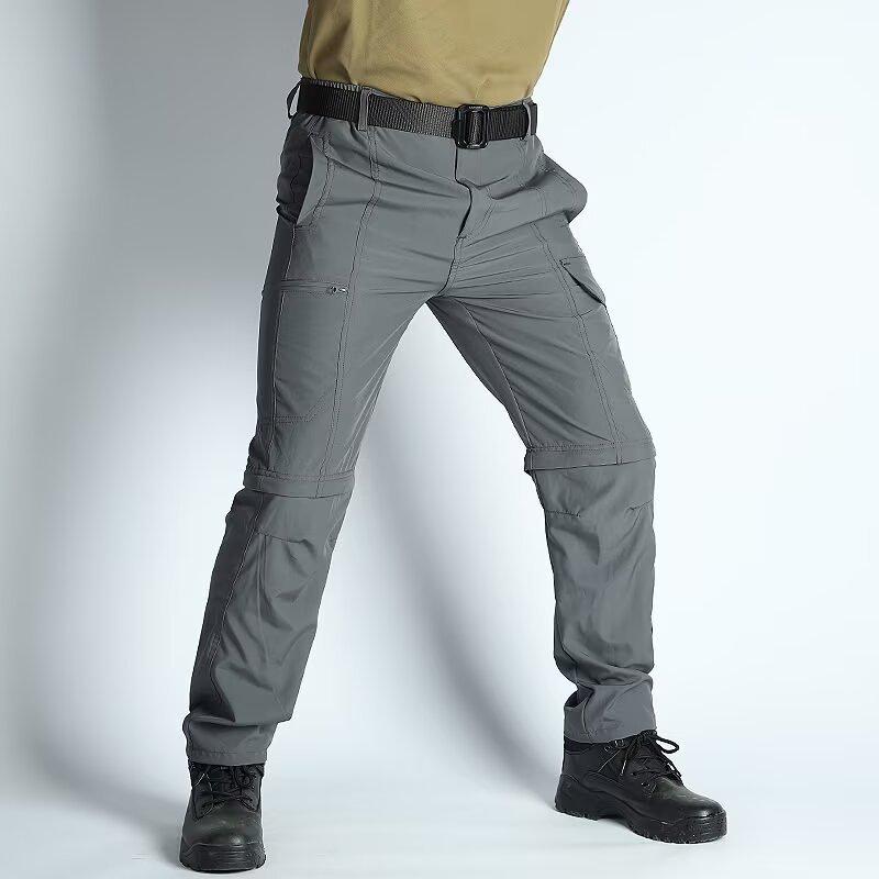 Men's Convertible Quick-Dry Outdoor Tactical Trousers with Multi-Pockets