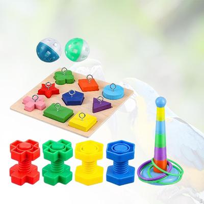 Toys, 9Packs Parrot Chewing Hanging Toys Bird Climbing for Parakeet, Conures, Cockatiel, , Finch,