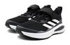 adidas Fortarun EL K Low Top Running Shoes Black White Kids' GZ1824