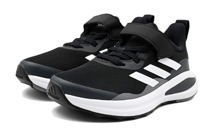 adidas Fortarun EL K Low Top Running Shoes Black White Kids' GZ1824