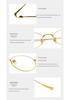 Ultra-Light Round Pure Titanium Glasses Frame with Anti-Blue Light Lenses for Men & Women