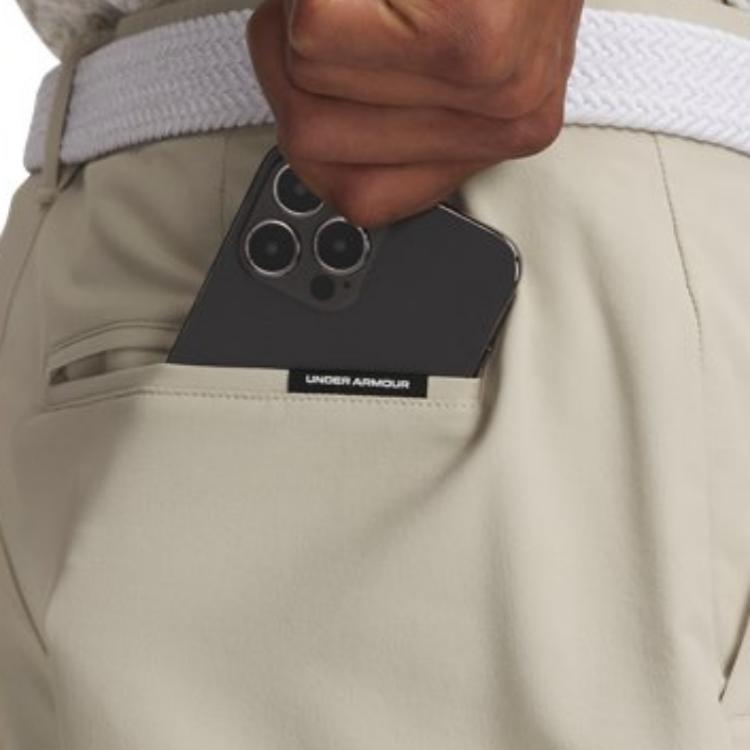 Under Armour Drive Chill Golf Apparel Series Durable Fashionable Soft Solid Color Sports Shorts Men shorts Khaki Gray 1389600-289