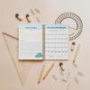 Notebook with Lightweight Design For Commuting Travel Daily Weight Management Spirals Fitness Trackers Fitness Planner
