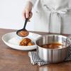 MUJI Silicone Cooking Spoon, Black, Approx. 26cm in Length, 84376412