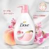 Dove Körperseife Peach Sweet Pea Body Nachfüllpackung 470g 330g x 2 Stück & (Duschgel) + +