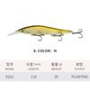 18g 11cm/4.3in 12 Colors Floating Minnow Lure with Barbed Treble Hooks#6 Long Casting Minnows Sea Fishing Minnow Fishing Lure