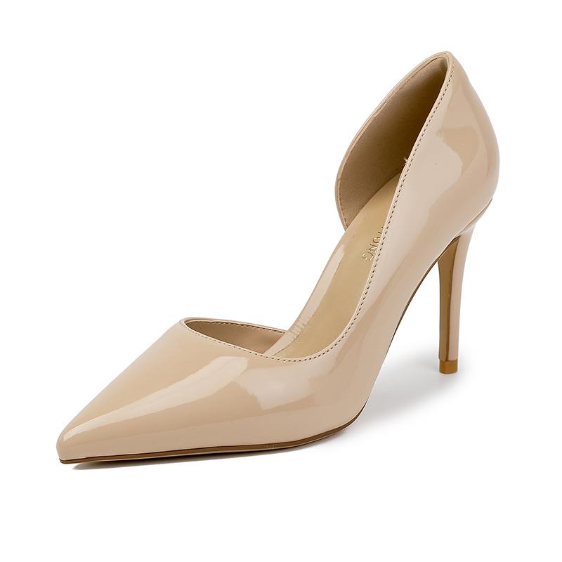 High heels women's stiletto high-end fashion shoes leather women's shoes single shoes 2025 spring women's Huizhou women's shoes spring women