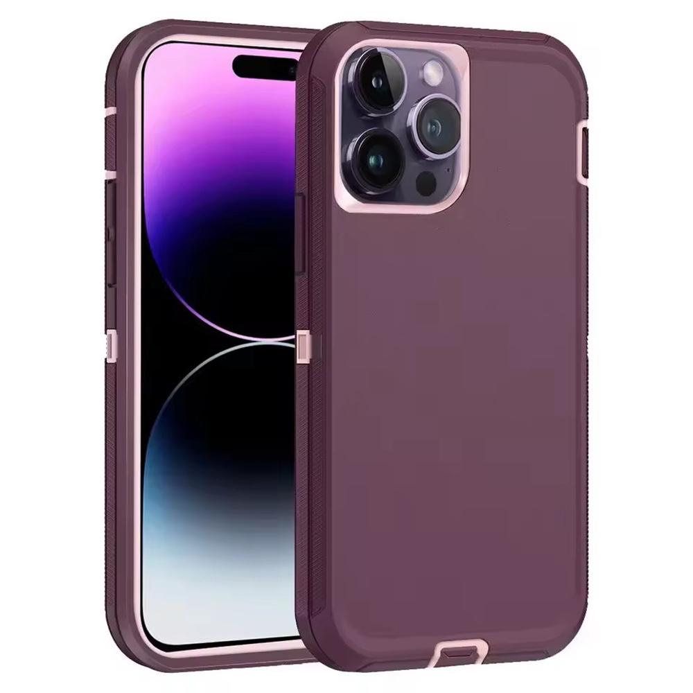 

3in1 Defend Phone Case For 16 17 16E 15 14 Plus 13 12 11 Pro Max Mini Heavy Duty Shockproof Hybrid Armor Cover For iPhone&iPhone17