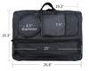 Black Art Portfolio Case Artist Backpack with 4 Pockets Soft Durable Canvas