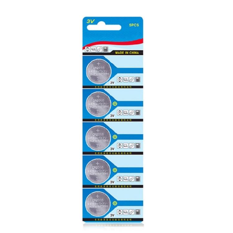 1 Set CR2016 Button Cell Battery 3V for Automotive Remote Control Stable Button Coin Cell Batteries 300mAh Capacity