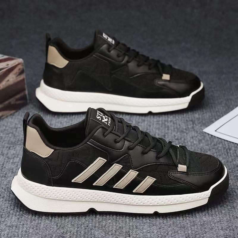 Модные повседневные кроссовки в полоску для мужчин — фото 11