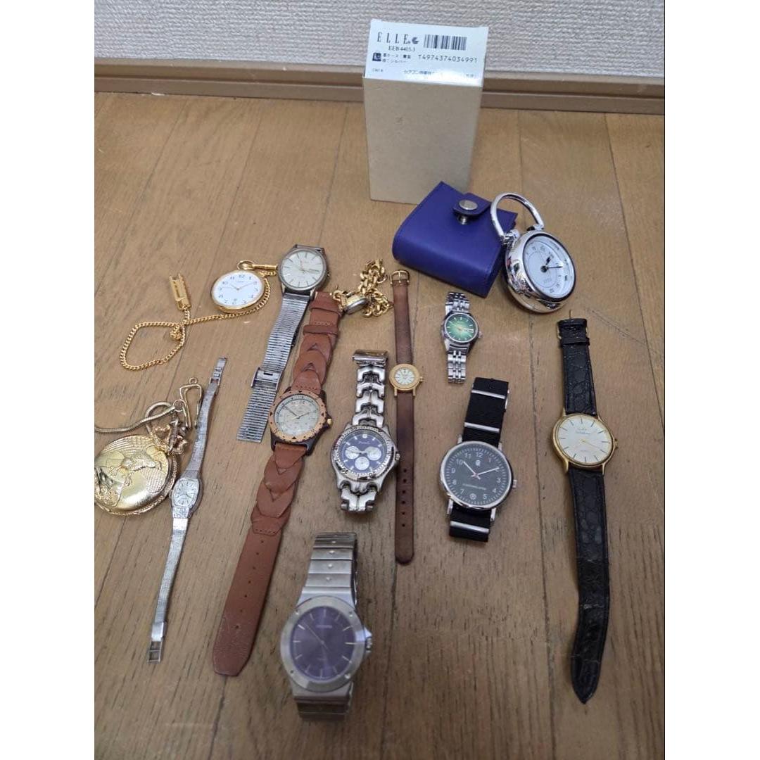 Used A set of 13 watches (Timex, Seiko, ALBA, etc.).