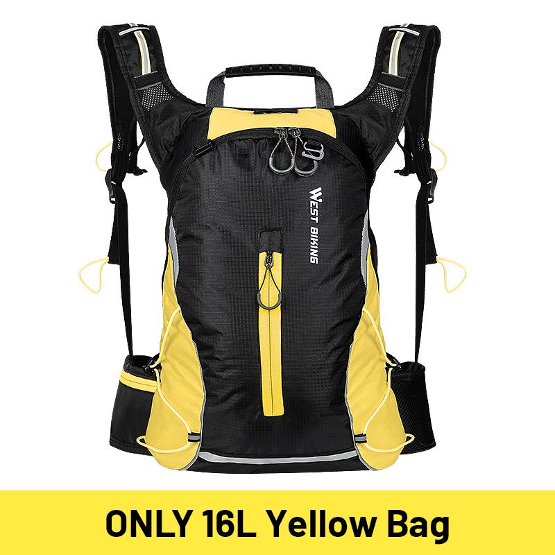WEST BIKING 10L Nefes Alabilir Bisiklet Sırt Çantası Su Geçirmez Ultra Hafif Katlanabilir Bisiklet Çantası Outdoor Tırmanış Seyahat Yürüyüş Bisiklet Çantası