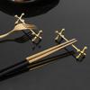 1Pcs Metal Chopstick Holder Plum Shape Tableware Stand Chopsticks Rack  Art Craft Table Decoration
