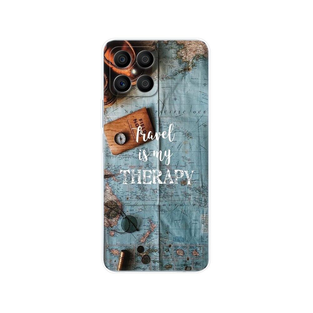 Husa pentru Honor X8 Husa din spate pentru HonorX8 Husa Honor X 8 Husa transparenta pentru telefon Geanta de protectie Tpu Husa din silicon moale Bara de protectie