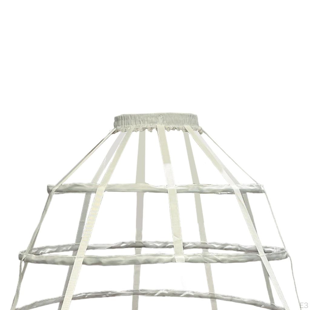 5 Hoops Skirt Petticoat Crinoline Pannier for Party Events Dressing Up