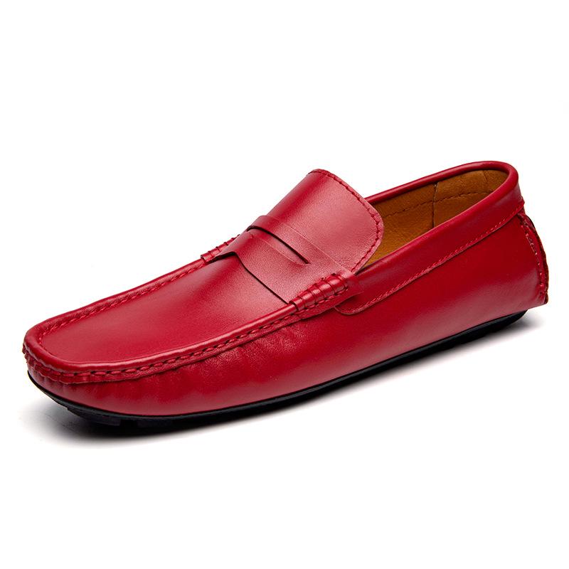 Men s Size 45 Genuine Leather Slip-On Driving Loafers 43
