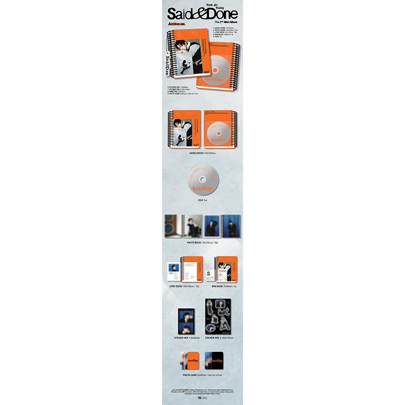 [Pre-order] PARK JINYOUNG (GOT7) 2e Mini Album – [Said & Done] SET 2 STUKS (Online voordeel)