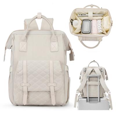 Likros Diaper Bag Backpack Baby Tote Large Capacity Multifunctional Baby Nappys Bag Stylish Travel Baby Backpack Diaper Backpack