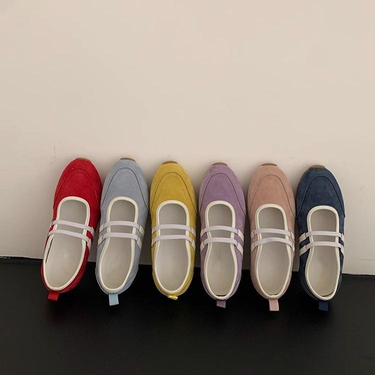 Ballet Style Shallow Mouth Mary Jane Single Shoes Women's 2025 New Retro Versatile One-pedal Flat Casual Forrest Gump Shoes