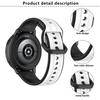 KALEBOL 20mm Silicone Watch Strap for Samsung Galaxy Watch6 Classic 47mm/43mm/Huawei Watch GT 3 Pro 43mm Dual Color Wrist Band