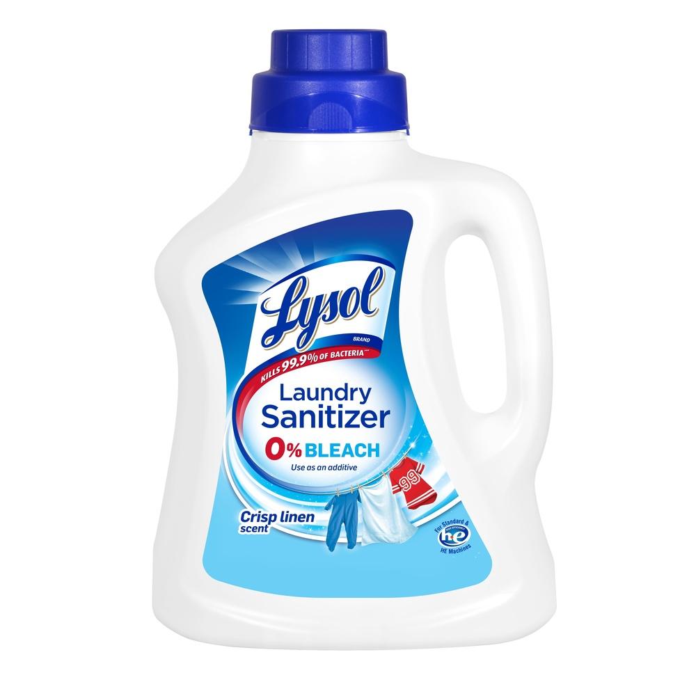 Laundry Sanitizer Additive Kills 99.9% Bacteria Odor Eliminator No Bleach Works in Cold Water Fabric Safe