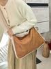 Sheep Fur Womens Mini Shoulder Bag With Magnetic Closure For Daily Casual Use
