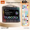 True Color Soft Tip Acrylic Watercolor Marker Pen for Kids - Ideal for Art, Journaling, and Doodling