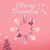 Sparkling Christmas 3D Nail Art Set Featuring Snowflake Patterns And Shimmering Glitters For Holiday Parties Daily Wear