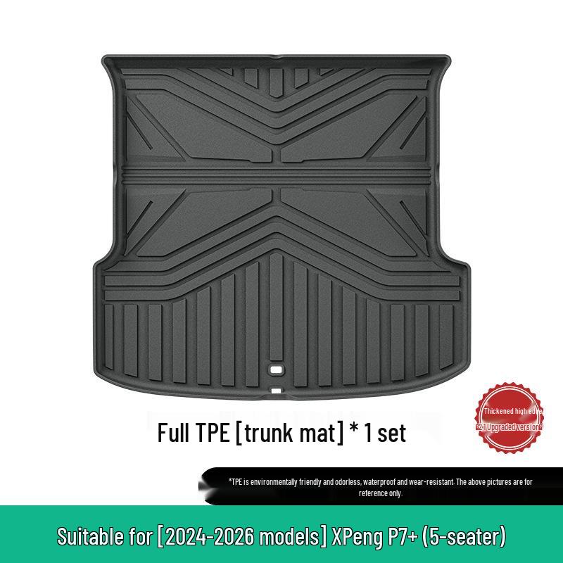 Compatible TPE Floor Mats, Seat Back Mats, and Trunk Mats for Xiaopeng P7/P7i/P7+ (Models 23-26)