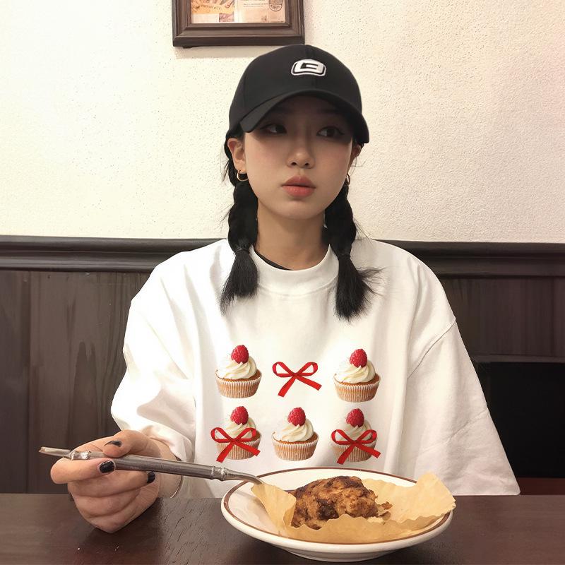 

Женская белая хлопковая футболка большого размера, лето 2025, короткий рукав, свободный крой, уникальный дизайн 3XL белый