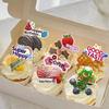 Sushi Cartoon Cupcake Toppers - Cute Mini Dessert Cards for Children's Day & Birthday Decorations