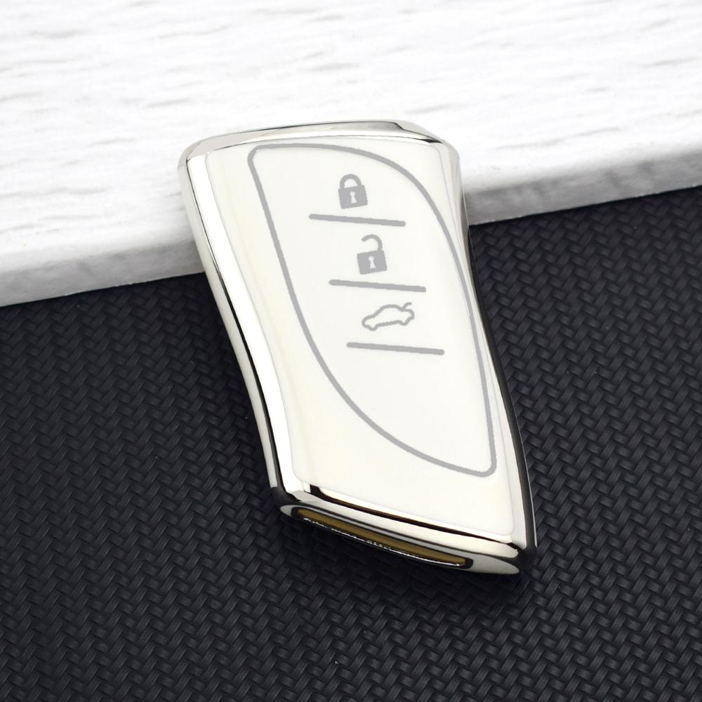 3/4 Buttons TPU Car Remote Key Case Cover for Lexus NX ES RX UX RC LX GX IS LS 200 250h 300h 350h 450h 260h Key Fob Bag Keychain