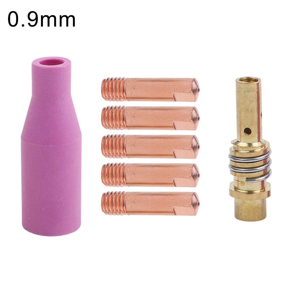 7PCS Welding Tips, For 15AK For MIG Welding Torch Accessories Kit 0.6-1.2mm Tips Welding Equipment Accessories